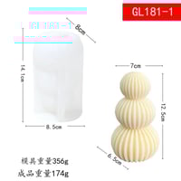 Image 20 of DIY Candle Silicone Mold Making Mold Geometric Mould 3D Shape Resin Epoxy