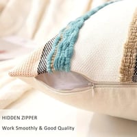 Image 3 of Boho Striped Chenille Throw Pillowcases