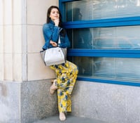 Image 8 of Madison - Beige Trio Croc Vegan Bag