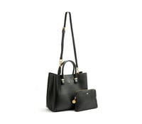 Image 10 of Jane - Black Vegan Leather Satchel