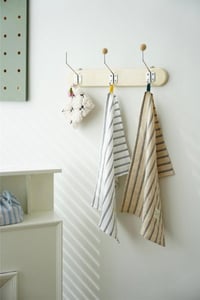 Image 4 of Retro Farmhouse French Linen Stripe Placemat for Elegant Table Setting