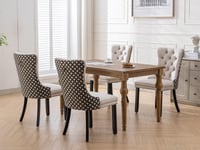 Image 20 of Classic Velvet High-End Tufted Solid Wood Contemporary Upholstered Dining Chair