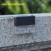 Image 4 of 4 Pack Outdoor Deck Lights Solar Color Changing Path Garden Patio