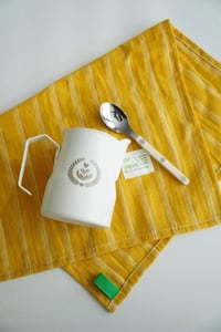 Image 6 of Retro Farmhouse French Linen Stripe Placemat for Elegant Table Setting