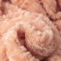 Image 3 of DaDa Bedding Coral Peach Rose Faux Fur Throw Blanket - Dreamy