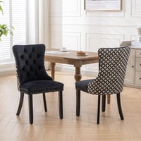 Image 22 of Classic Velvet High-End Tufted Solid Wood Contemporary Upholstered Dining Chair