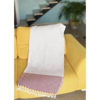 Image 2 of 70inches Turkish Cotton Handwoven Throw Blankets in Red