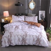 Image 5 of Marble Pattern Bedding Sets Polyester Bedding Cover Set 2/3pcs Twin