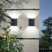Image 1 of Solar 2LED Lights Outdoor Waterproof Wall Lamp, Up and Down Luminous