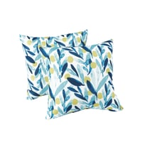 Image 1 of 2 Pack Outdoor Pillows, Waterproof &amp; Fade-Resistant Patio Cushions for