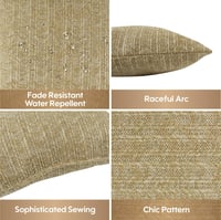 Image 8 of Outdoor/Indoor Throw Pillows, Decorative Throw Pillows with Inserts,