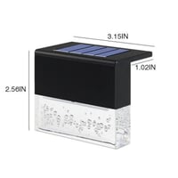 Image 9 of 4 Pack Outdoor Deck Lights Solar Color Changing Path Garden Patio