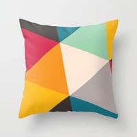 Tilting Triangles Pillow