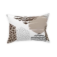Image 5 of Decorative Throw Pillow - Beige Geometric Pattern