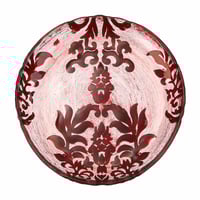 Image 4 of DAMASK Red Velvet Gilded Glass Canapé Plates