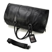 Image 4 of Natural Cowskin Travel Bags Waterproof Men's Leather Luggage Business 55cm