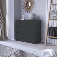 Image 1 of Dresser Maldus, Three drawers -Black