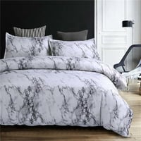 Image 11 of Marble Pattern Bedding Sets Polyester Bedding Cover Set 2/3pcs Twin