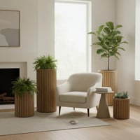 Image 4 of Round Strata Column Planters - Large