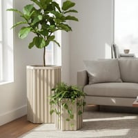 Image 4 of Hexagon Grove Column Planters - Medium