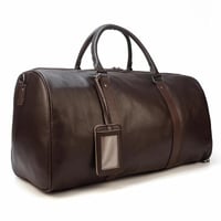 Image 6 of Natural Cowskin Travel Bags Waterproof Men's Leather Luggage Business 55cm