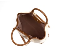 Image 5 of RUTH - Off White/Tan Vegan Canvas Tote