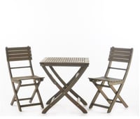 Image 2 of Positano 25 " Foldable Bistro Set, Gray