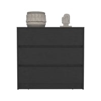 Image 7 of Dresser Maldus, Three drawers -Black