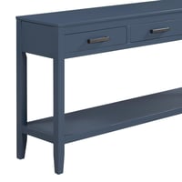 Image 8 of Contemporary 3-Drawer Console Table With 1 Shelf, for Entryway, Living Room