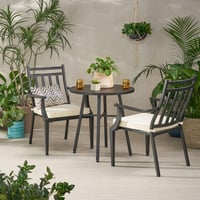 Image 1 of Delmar 3pc Metal Bistro Set