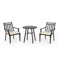 Image 2 of Delmar 3pc Metal Bistro Set