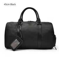 Image 15 of Natural Cowskin Travel Bags Waterproof Men's Leather Luggage Business 55cm