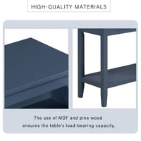 Image 13 of Contemporary 3-Drawer Console Table With 1 Shelf, for Entryway, Living Room