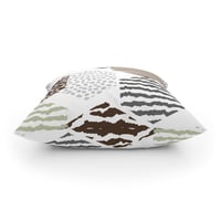 Image 20 of Decorative Throw Pillow - Beige Geometric Pattern