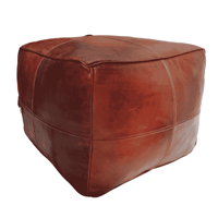 Image 1 of Leather Poufs Caro