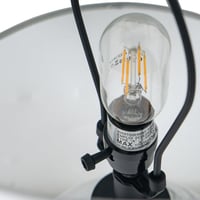 Image 16 of 14x14x23' White and Grey Glass Table Lamp