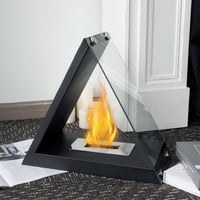 Image 2 of 15.5" x 8" x 14.5” Glass Tabletop Fireplace