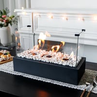 Image 3 of 18''L Rectangular Large Tabletop Fire Pit