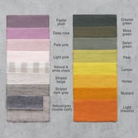 Image 20 of Natural linen napkins, short finish