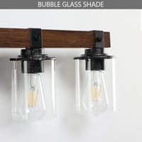 Image 11 of 5-Lights Farmhouse Vanity Lights Fixture Rustic Bathroom Light Fix...