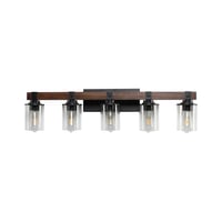 Image 13 of 5-Lights Farmhouse Vanity Lights Fixture Rustic Bathroom Light Fix...