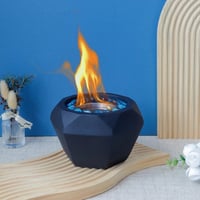 Image 4 of 6"x4" Portable Cement Tabletop Fireplace