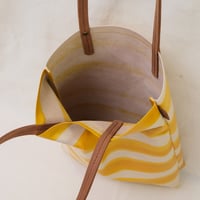 Image 6 of Stripes Soft Tote yellow and brown