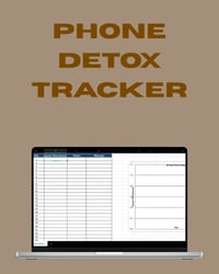 30-Day Phone Detox Tracker – Take Control of Your Screen Time & Boost Your Productivity!