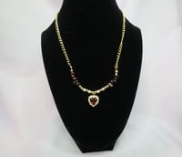 Image 1 of Gemstone Charm Necklace 
