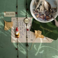 Image 1 of Paris, collana lunga con gnometto giacca senape 