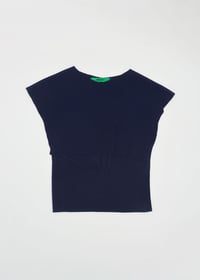 Image 1 of Cut-Out Structured Top