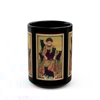 Image 1 of Cat Lady, tarot coffee mug, Black Mug (15oz)