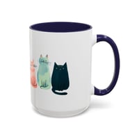 Image 5 of Whimsical Cat Mug, Cute Cat Lover Gift, Colorful Ceramic Coffee Cup, Perfect for Cat Lovers, Cat-The