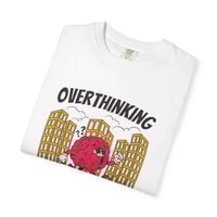 Image 3 of Overthinking Is My Cardio T-shirt | Funny cartoon Brain Illustration